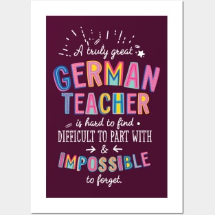 A truly Great German Teacher Gift - Impossible to forget Posters and Art